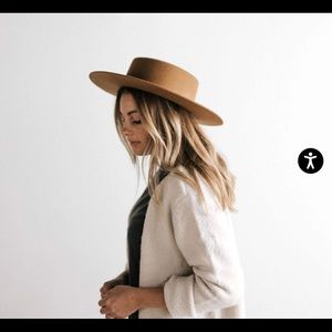 Gigi Pip Dahlia Boater Hat